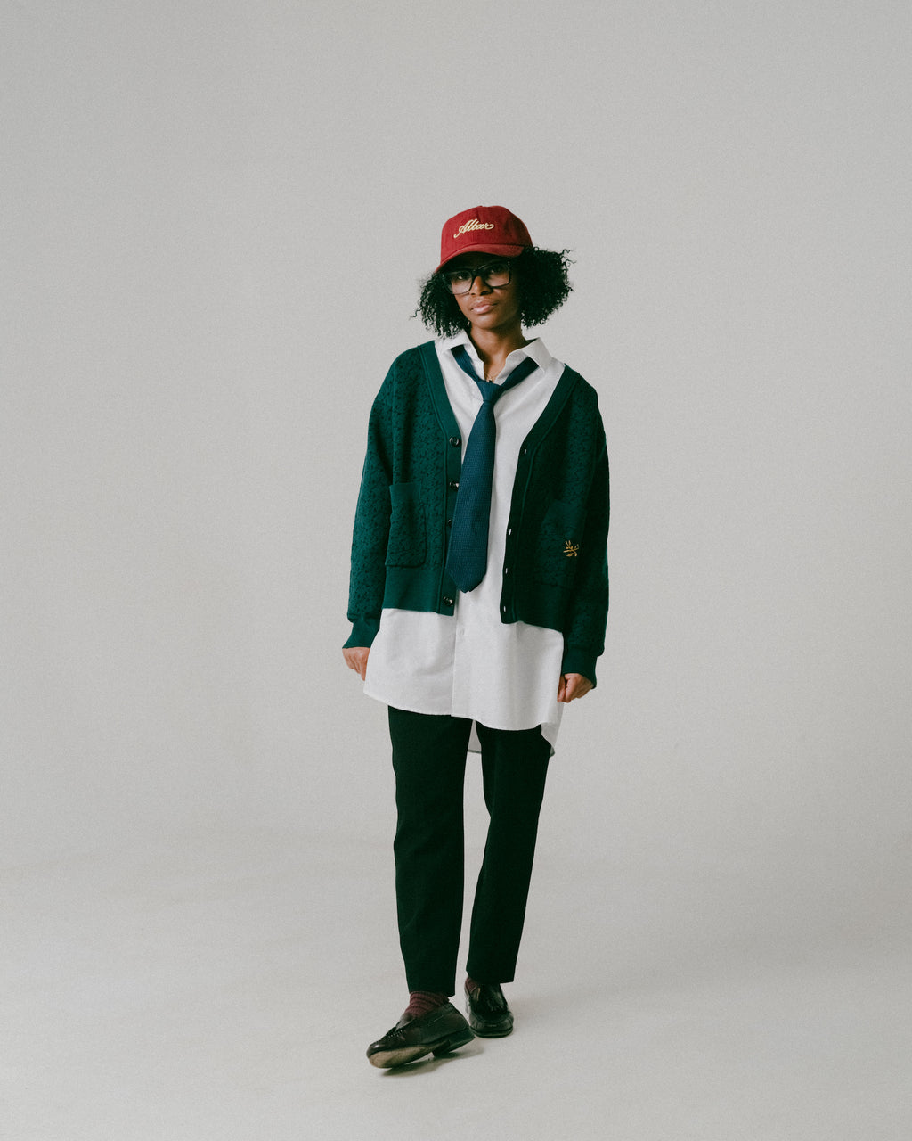Fitted Jacquard Cardigan